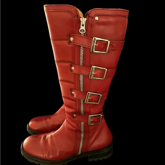 Killer “Killah” red buckle boots. Made in Romania. 8.5 U.S - Picture 2 of 13